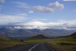 Straße 47 oberhalb des Hvalfjördur